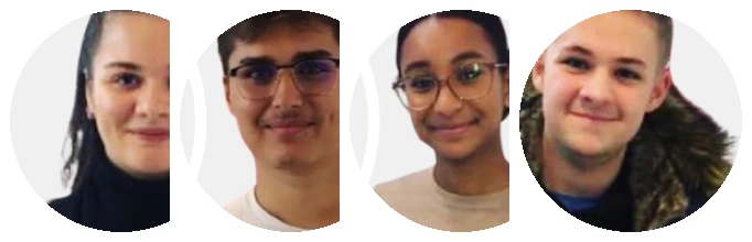 Quatre élèves ayant obtenu leur permis avec Drive Academy